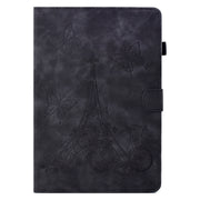 For 8 inch Tablets Tower Embossed Leather Tablet Case(Black)