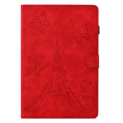 For Huawei MatePad T 10s Tower Embossed Leather Tablet Case(Red)