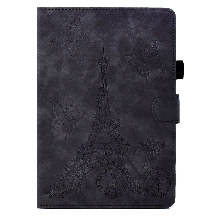 For Amazon Kindle Paperwhite 5 Tower Embossed Leather Smart Tablet Case(Black) - Amazon by PMC TechLife | Online Shopping South Africa | PMC TechLife | Buy Now Pay Later Mobicred