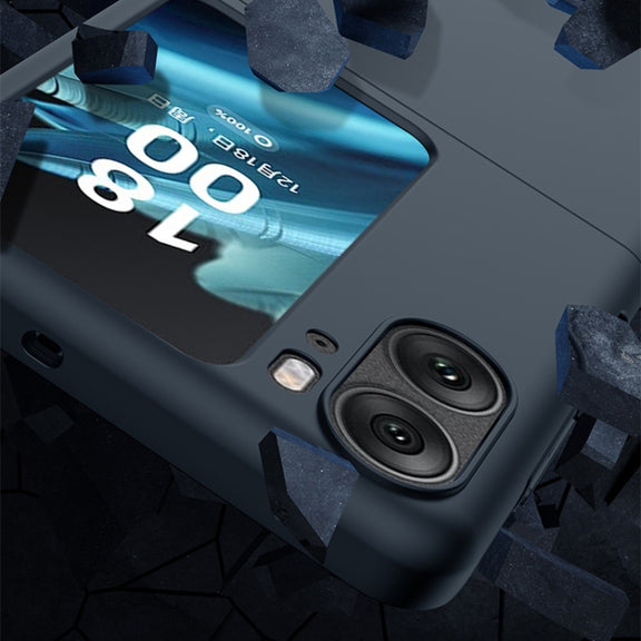 For OPPO Find N2 Flip Skin Feel PC Phone Case(Blue)