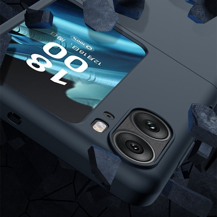 For OPPO Find N2 Flip Skin Feel PC Phone Case(Blue)