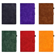 For Amazon Kindle Youth Version 2022 Embossed Smile Flip Tablet Leather Smart Case(Brown)