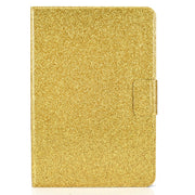 For Amazon Kindle Youth Version 2022 Varnish Glitter Powder Smart Leather Tablet Case(Yellow)