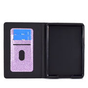 For Amazon Kindle Youth Version 2022 Varnish Glitter Powder Smart Leather Tablet Case(Purple)