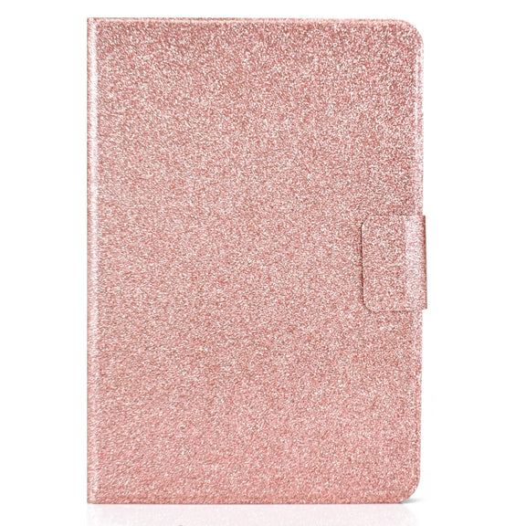 For Amazon Kindle Youth Version 2022 Varnish Glitter Powder Smart Leather Tablet Case(Rose Gold)