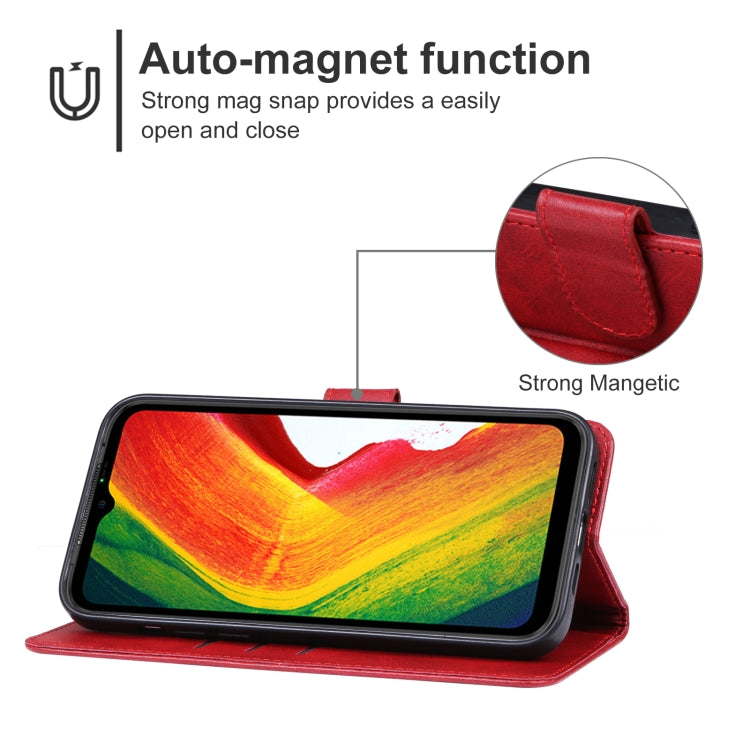 For Ulefone Power Armor 19 Leather Phone Case(Red) - Ulefone Cases by PMC Jewellery | Online Shopping South Africa | PMC Jewellery | Buy Now Pay Later Mobicred