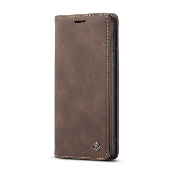 For Galaxy M31 CaseMe-013 Multifunctional Horizontal Flip Leather Case with Card Slot & Holder & Wallet(Coffee)