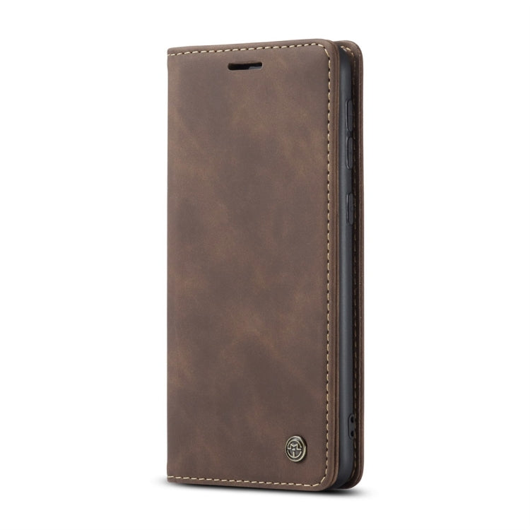 For Galaxy M31 CaseMe-013 Multifunctional Horizontal Flip Leather Case with Card Slot & Holder & Wallet(Coffee)