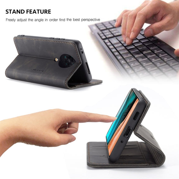 For Xiaomi Redmi K30 Pro CaseMe-013 Multifunctional Horizontal Flip Leather Case with Card Slot & Holder & Wallet(Black)