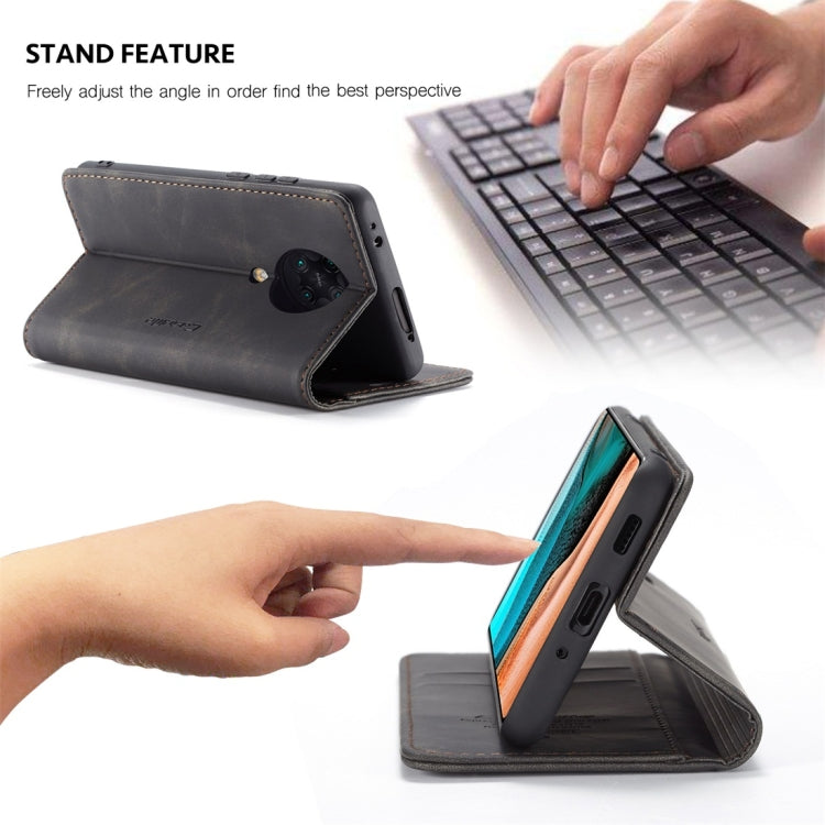 For Xiaomi Redmi K30 Pro CaseMe-013 Multifunctional Horizontal Flip Leather Case with Card Slot & Holder & Wallet(Black)