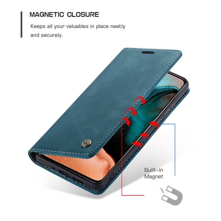 For Xiaomi Redmi K30 Pro CaseMe-013 Multifunctional Horizontal Flip Leather Case with Card Slot & Holder & Wallet(Blue)