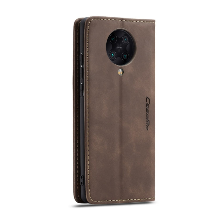 For Xiaomi Redmi K30 Pro CaseMe-013 Multifunctional Horizontal Flip Leather Case with Card Slot & Holder & Wallet(Coffee)