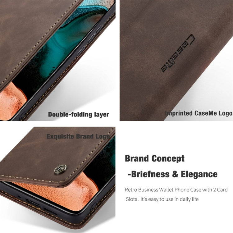 For Xiaomi Redmi K30 Pro CaseMe-013 Multifunctional Horizontal Flip Leather Case with Card Slot & Holder & Wallet(Coffee)