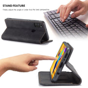 For Galaxy M30S / M21 CaseMe-013 Multifunctional Horizontal Flip Leather Case with Card Slot & Holder & Wallet(Black)