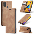 For Galaxy M30S / M21 CaseMe-013 Multifunctional Horizontal Flip Leather Case with Card Slot & Holder & Wallet(Brown) - free shipping - PMC Jewellery - Order now!