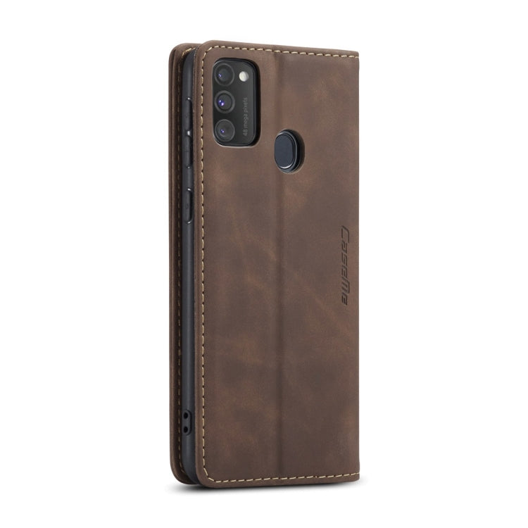 For Galaxy M30S / M21 CaseMe-013 Multifunctional Horizontal Flip Leather Case with Card Slot & Holder & Wallet(Coffee) - Galaxy Phone Cases by CaseMe | Online Shopping South Africa | PMC TechLife | Buy Now Pay Later Mobicred