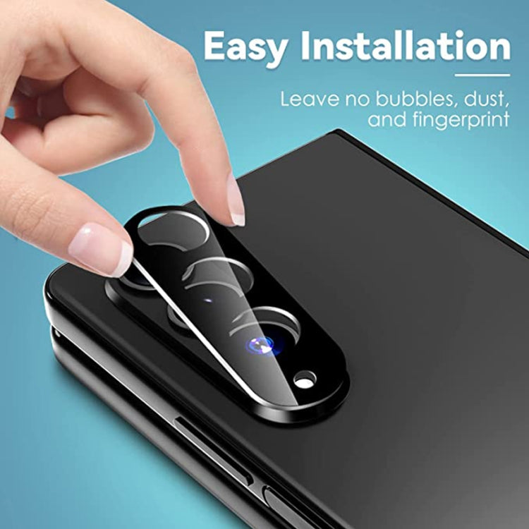 For Samsung Galaxy Z Fold4 5G / Galaxy W23 Integrated Rear Camera Lens Tempered Glass Film(Black) - Galaxy Tempered Glass by PMC TechLife | Online Shopping South Africa | PMC TechLife