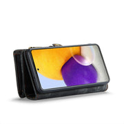 For Samsung Galaxy A51 CaseMe-008 Detachable Multifunctional Flip Leather Phone Case(Black)