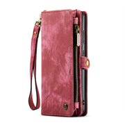 For Samsung Galaxy A51 CaseMe-008 Detachable Multifunctional Flip Leather Phone Case(Red)