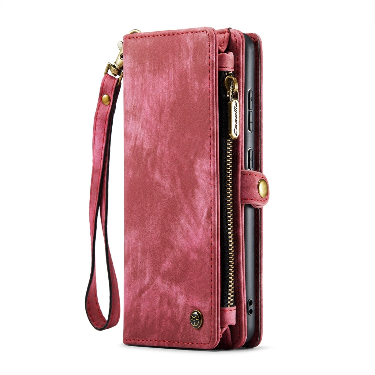 For Samsung Galaxy A51 CaseMe-008 Detachable Multifunctional Flip Leather Phone Case(Red)