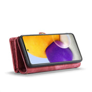 For Samsung Galaxy A51 CaseMe-008 Detachable Multifunctional Flip Leather Phone Case(Red)