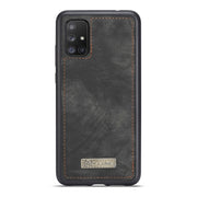 For Galaxy A71 CaseMe Detachable Multifunctional Horizontal Flip Leather Case, with Card Slot & Holder & Zipper Wallet & Photo Frame(Black)
