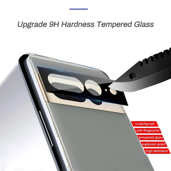 For Google Pixel 7 Pro 2pcs Full Glue Tempered Glass Full Film with 2pcs Aluminum Lens Film Set
