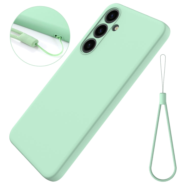 For Samsung Galaxy S24 5G Color Liquid Silicone Phone Case(Green) - Galaxy S24 5G Cases by PMC TechLife | Online Shopping South Africa | PMC TechLife | Buy Now Pay Later Mobicred
