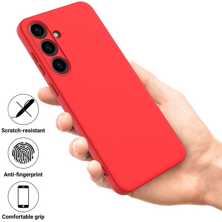 For Samsung Galaxy S24 5G Solid Color Liquid Silicone Dropproof Full Coverage Phone Case(Red) - free shipping - PMC TechLife - Order now!
