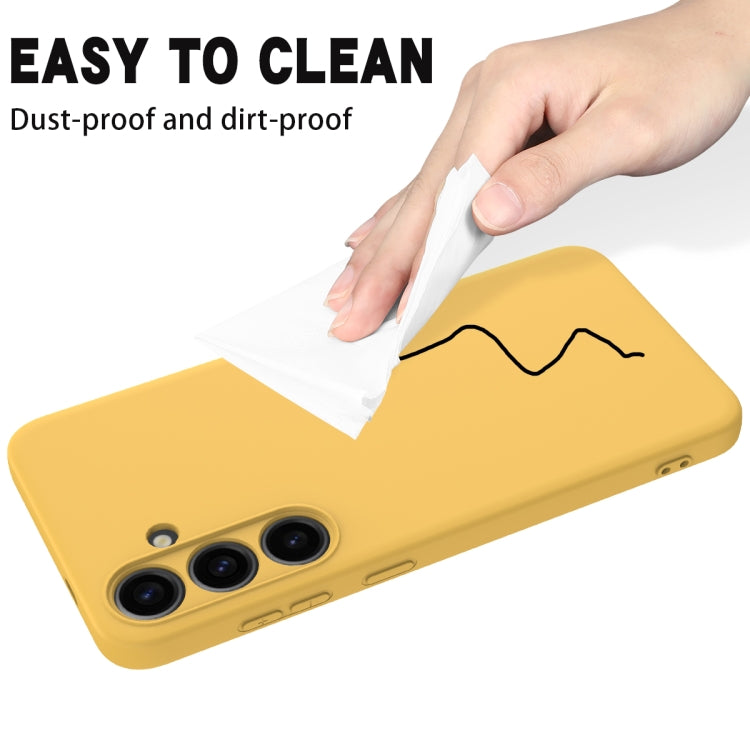 For Samsung Galaxy S24 5G Color Liquid Silicone Phone Case(Yellow) - free shipping - PMC TechLife - Order now!