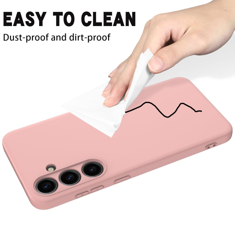 For Samsung Galaxy S24 5G Solid Color Liquid Silicone Dropproof Full Coverage Phone Case(Pink) - free shipping - PMC TechLife - Order now!