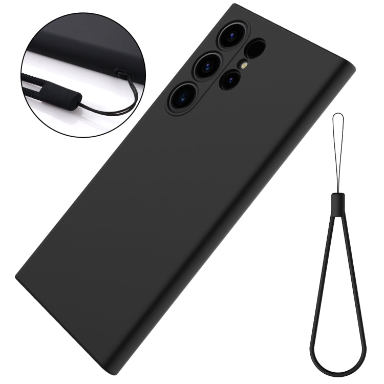 For Samsung Galaxy S24 Ultra 5G Color Liquid Silicone Phone Case(Black) - Galaxy S24 Ultra 5G Cases by PMC TechLife | Online Shopping South Africa | PMC TechLife