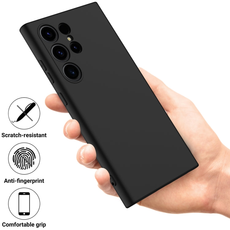 For Samsung Galaxy S24 Ultra 5G Color Liquid Silicone Phone Case(Black) - Galaxy S24 Ultra 5G Cases by PMC TechLife | Online Shopping South Africa | PMC TechLife