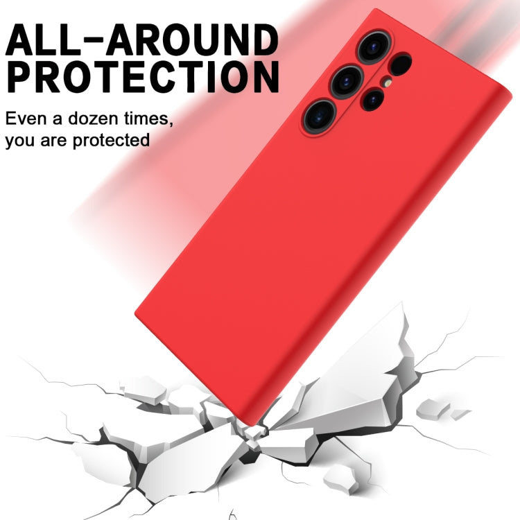 For Samsung Galaxy S24 Ultra 5G Color Liquid Silicone Phone Case(Red) - Galaxy S24 Ultra 5G Cases by PMC TechLife | Online Shopping South Africa | PMC TechLife
