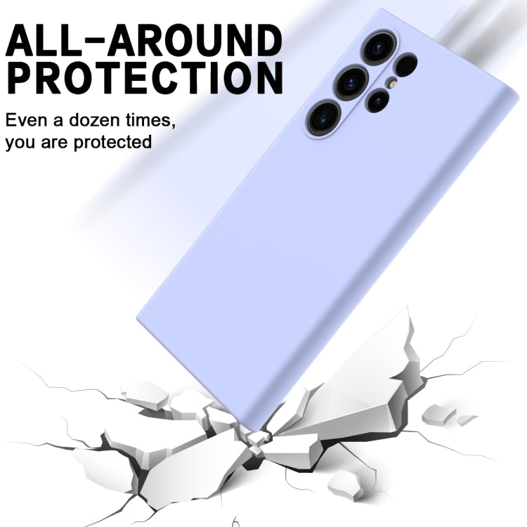 For Samsung Galaxy S24 Ultra 5G Solid Color Liquid Silicone Dropproof Full Coverage Phone Case(Purple) - free shipping - PMC TechLife - Order now!