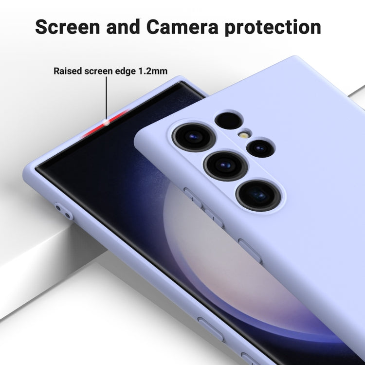 For Samsung Galaxy S24 Ultra 5G Solid Color Liquid Silicone Dropproof Full Coverage Phone Case(Purple) - free shipping - PMC TechLife - Order now!