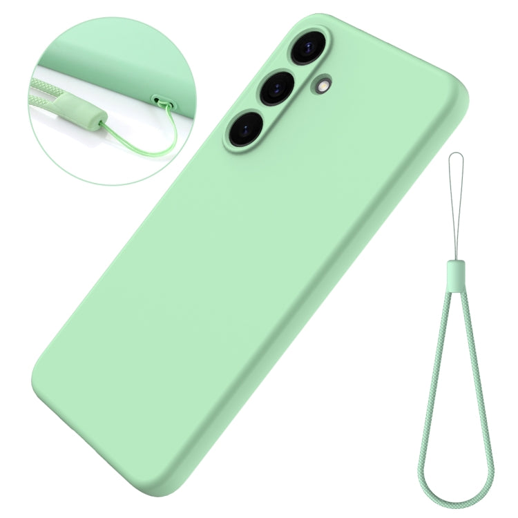 For Samsung Galaxy S25 5G Solid Color Liquid Silicone Dropproof Full Coverage Phone Case(Green) - free shipping - PMC Jewellery - Order now!