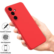 For Samsung Galaxy S25 5G Solid Color Liquid Silicone Dropproof Full Coverage Phone Case(Red)