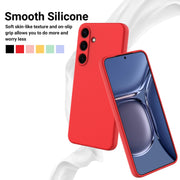 For Samsung Galaxy S25 5G Solid Color Liquid Silicone Dropproof Full Coverage Phone Case(Red)