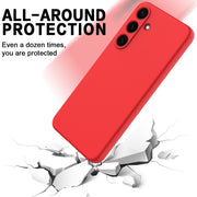 For Samsung Galaxy S25 5G Solid Color Liquid Silicone Dropproof Full Coverage Phone Case(Red)