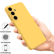 For Samsung Galaxy S25 5G Color Liquid Silicone Phone Case(Yellow)