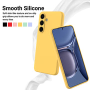 For Samsung Galaxy S25 5G Color Liquid Silicone Phone Case(Yellow)