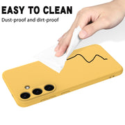 For Samsung Galaxy S25 5G Color Liquid Silicone Phone Case(Yellow)