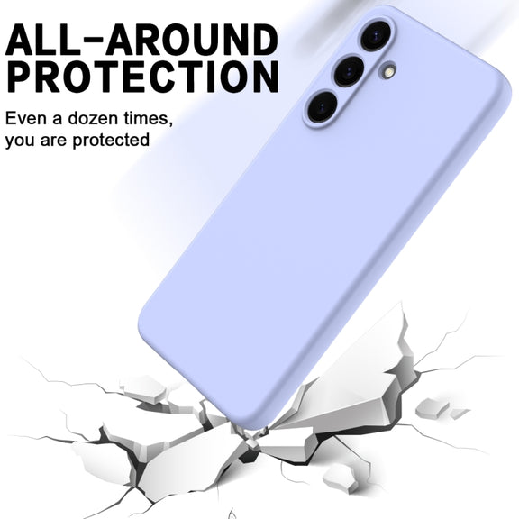 For Samsung Galaxy S25 5G Color Liquid Silicone Phone Case(Purple)
