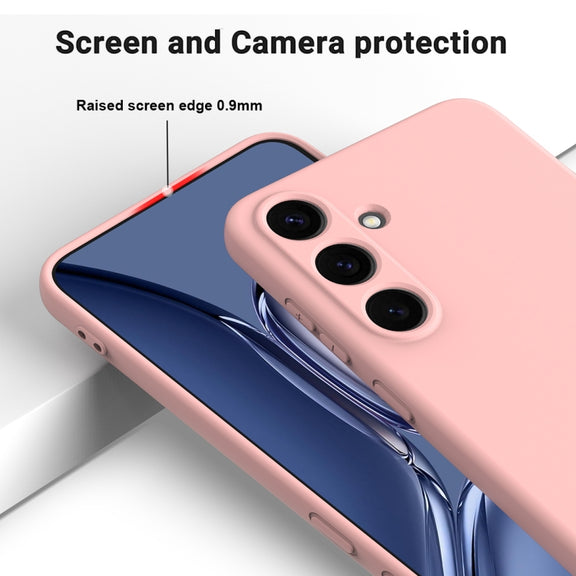 For Samsung Galaxy S25 5G Color Liquid Silicone Phone Case(Pink)