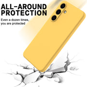 For Samsung Galaxy S25+ 5G Color Liquid Silicone Phone Case(Yellow)