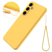 For Samsung Galaxy S25+ 5G Color Liquid Silicone Phone Case(Yellow)