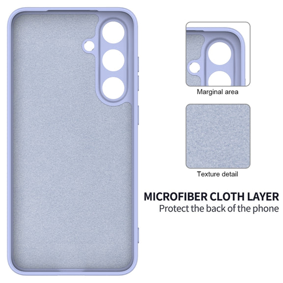 For Samsung Galaxy S25+ 5G Color Liquid Silicone Phone Case(Purple)