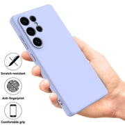 For Samsung Galaxy S25 Ultra Color Liquid Silicone Phone Case(Purple)