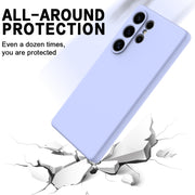 For Samsung Galaxy S25 Ultra Color Liquid Silicone Phone Case(Purple)